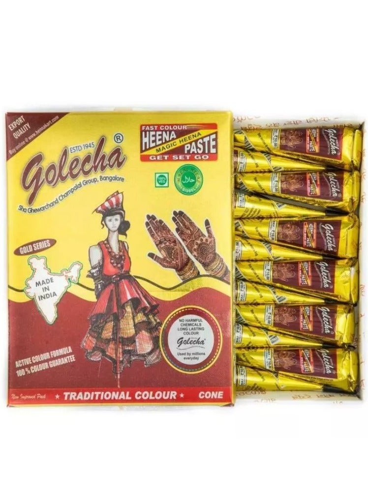 Golecha Henna cones for drawing on the hand and body, 25 grams - Image 2