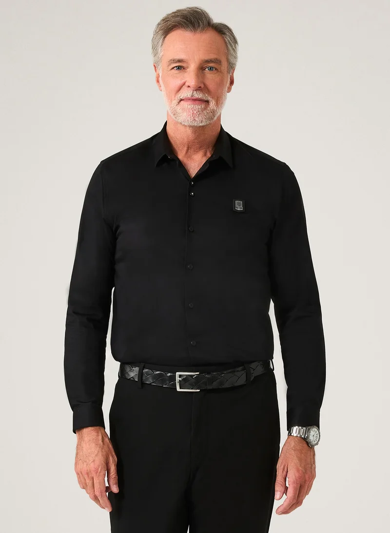 Theodore The Onyx Black Shirt