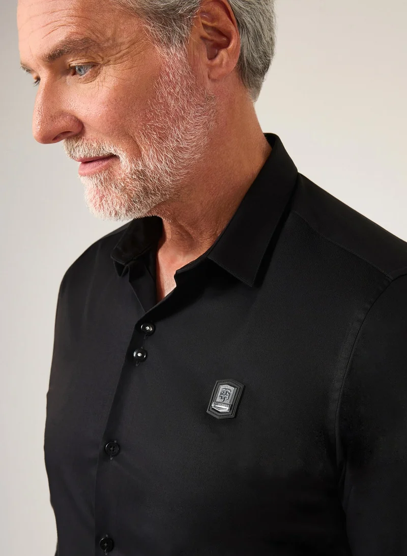 Theodore  The Onyx Black Shirt for Men | Best Price UAE