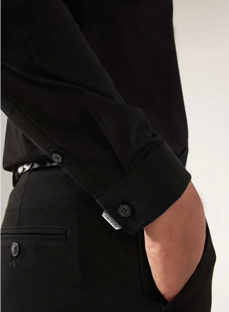 Theodore  The Onyx Black Shirt for Men | Best Price UAE