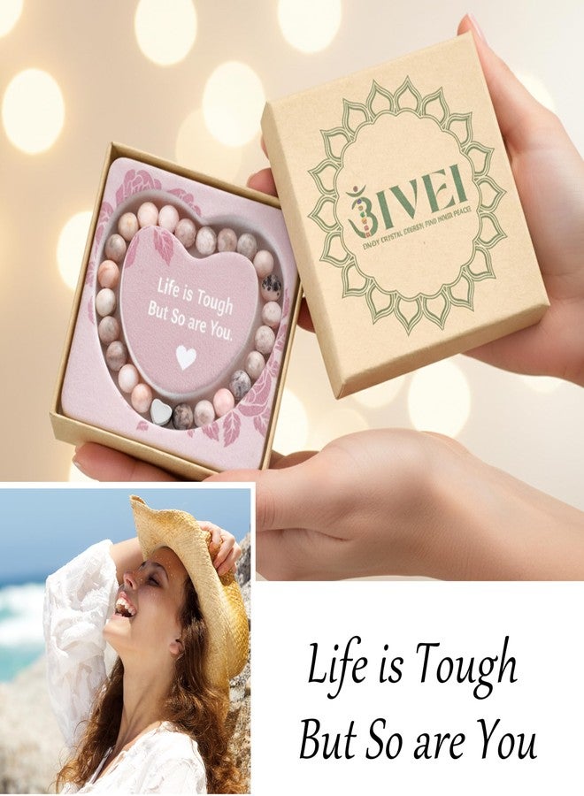 Bivei Gifts for Women Life is Tough But So Are You Inspirational Bracelets, Valentine's Day Christmas Birthday Mothers Day Thanksgiving Gifts for Her, Friendship Gifts - Image 3