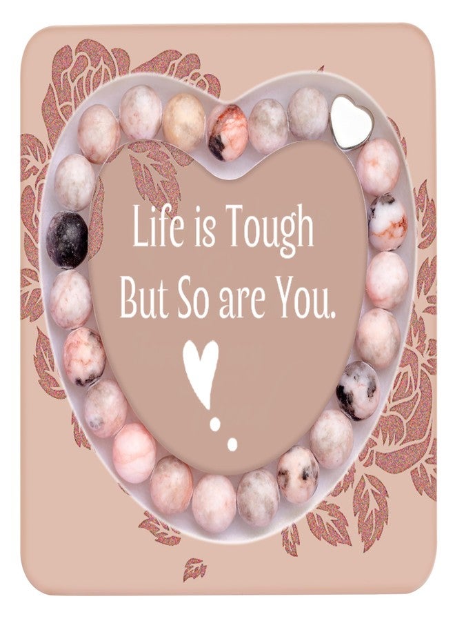 Bivei Gifts for Women Life is Tough But So Are You Inspirational Bracelets, Valentine's Day Christmas Birthday Mothers Day Thanksgiving Gifts for Her, Friendship Gifts - Image 1