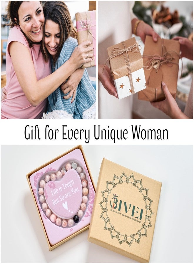 Bivei Gifts for Women Life is Tough But So Are You Inspirational Bracelets, Valentine's Day Christmas Birthday Mothers Day Thanksgiving Gifts for Her, Friendship Gifts - Image 2