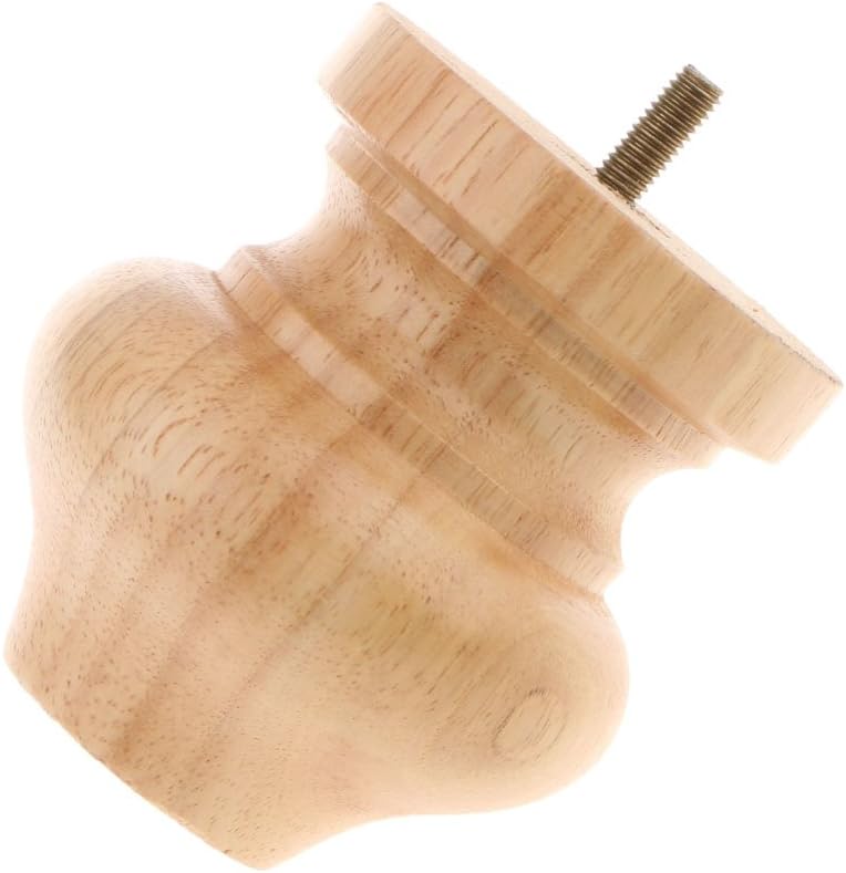 klarako Solid Wooden Furniture Replacement Legs/Feet, Sofa/Couch/Lounge/Chair/Bed/Table Legs, 6 Styles Available  3# Raw - Image 1