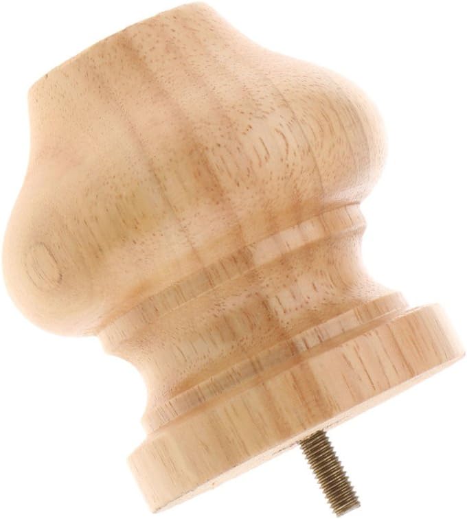 klarako Solid Wooden Furniture Replacement Legs/Feet, Sofa/Couch/Lounge/Chair/Bed/Table Legs, 6 Styles Available  3# Raw - Image 2