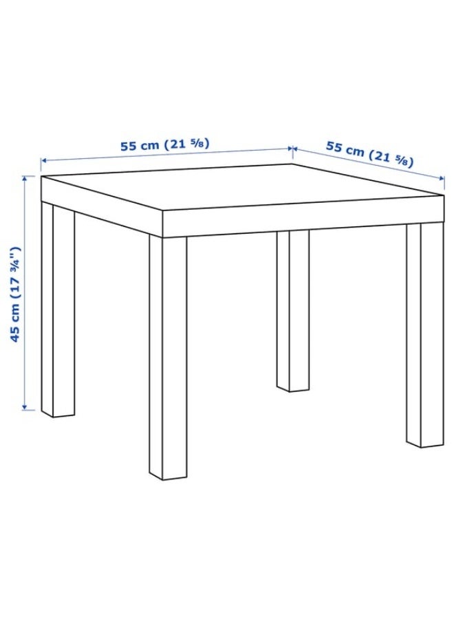 IKEA (IKEA) IKEA LACK Side Table Black Brown 55x55 cm Modern Lightweight Coffee Table for Home or Office - Image 5