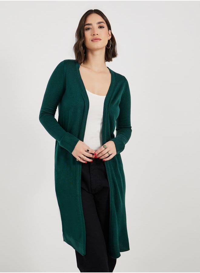 Styli - Regular Fit Longline Front Open Cardigan - Image 1