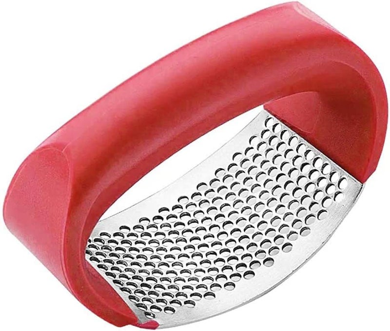 Curve Garlic Press Stainless Steel Garlic Crusher with Curve Handle Manual Garlic Mincer Tool Kitchen Tool Garlic Squeezer  - Image 4
