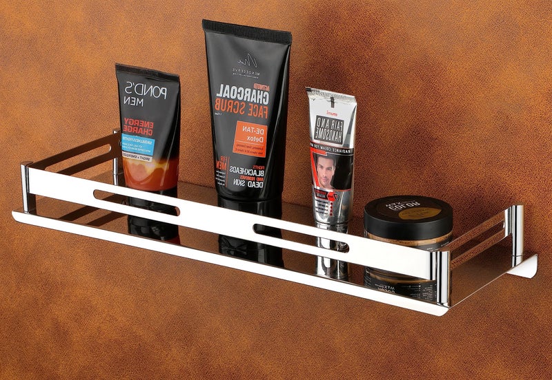 iSTAR 304 Stainless Steel Restroom Shelf/Kitchen Rack/Bathroom Accessories Silver Wall Shelves (Pack of 2, 12 X 5 Inches) - Image 4