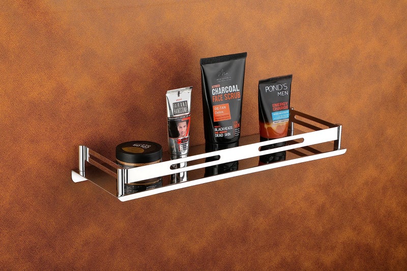 iSTAR 304 Stainless Steel Restroom Shelf/Kitchen Rack/Bathroom Accessories Silver Wall Shelves (Pack of 2, 12 X 5 Inches) - Image 3