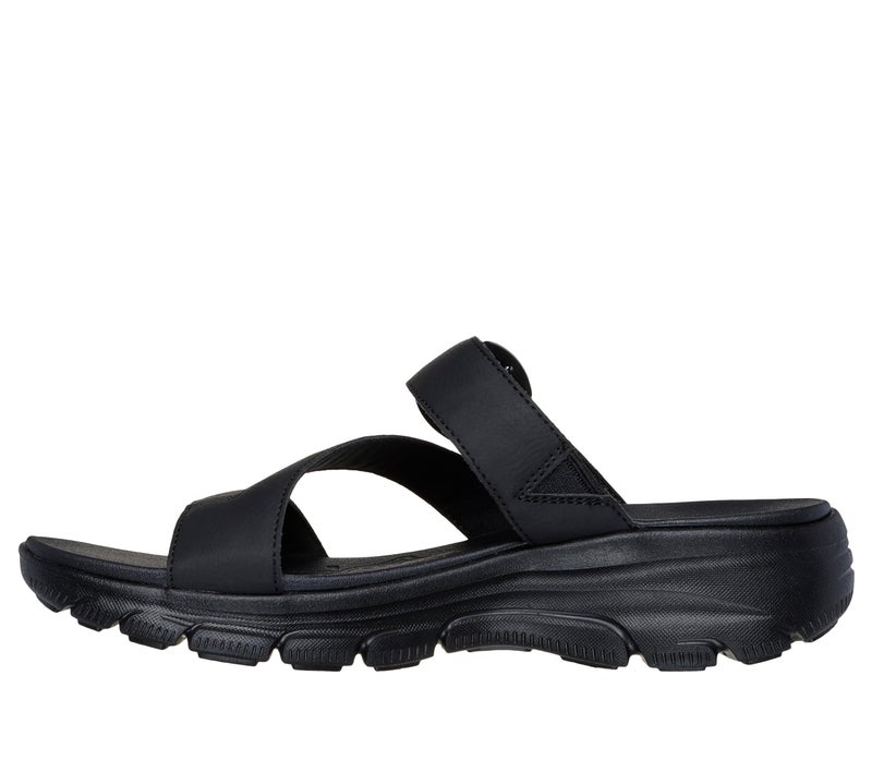 Skechers Women's EASY GOING - SLIDE ON BY casual sandal, Black/Black 5.5 M - Image 2