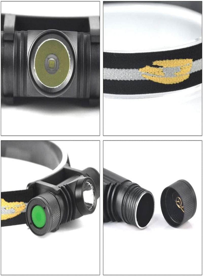 جي جوت مصباح رأس LED قابل لإعادة الشحن بمنفذ USB ومصباح أمامي خفيف الوزن ومصباح أمامي واحد مقاوم للماء للصيد - Image 2