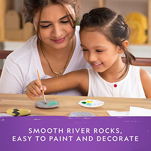 Blue Marble NATIONAL GEOGRAPHIC Rock Painting Kit - Arts and Crafts Kit for Kids, Paint & Decorate 15 River Rocks with 10 Paint Colors & More Art Supplies, Outdoor Toys for Girls and Boys (Amazon Exclusive) - Image 2