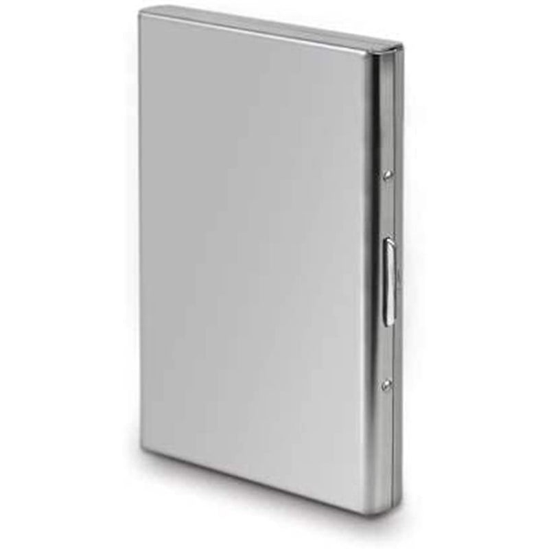 Khakhi Stainless Steel Credit Card Wallet, Business Card Holder for Men and Women (Silver-H) - Image 4
