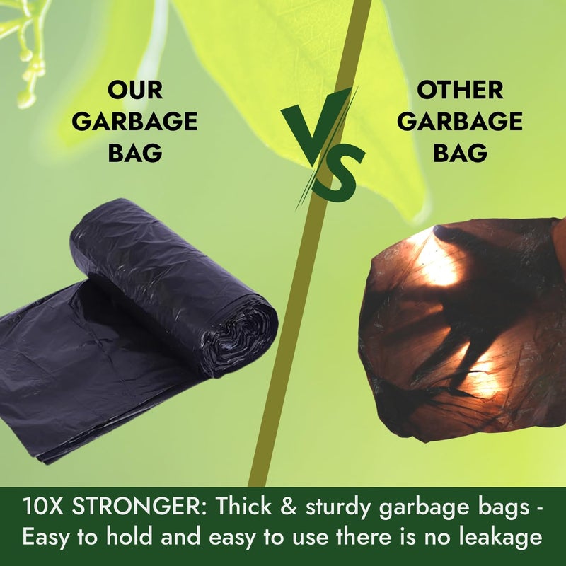Softouch Garbage Bags Large 90 Count 24 x 32 Inches Black For Dry Wet Waste 15 BagsRoll Pack of 6 black garbage bags biodegradable garbage bags - Image 5