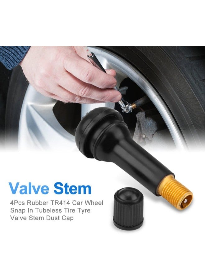 klarako Valve Stem, Tire Valve Durable Rubber Material, Prevent Premature Deterioration And Damage Tr414 4Pcs - Image 2