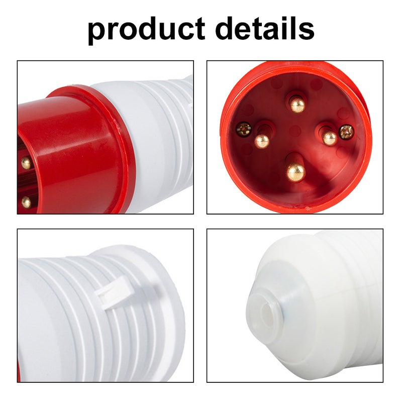 ABD-314 Industrial Waterproof Socket 16A 4 Cores Three-phase Four-wire AC380V Stage Light Socket - Image 3