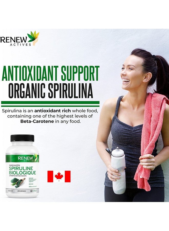 Renew Actives Maximum Strength Spirulina Tablets 1000Mg Per Serving Supports Immune System Heart Cells And Energy Rich In Antioxidants Vitamins Minerals. 60 Supplement Capsules - Image 5