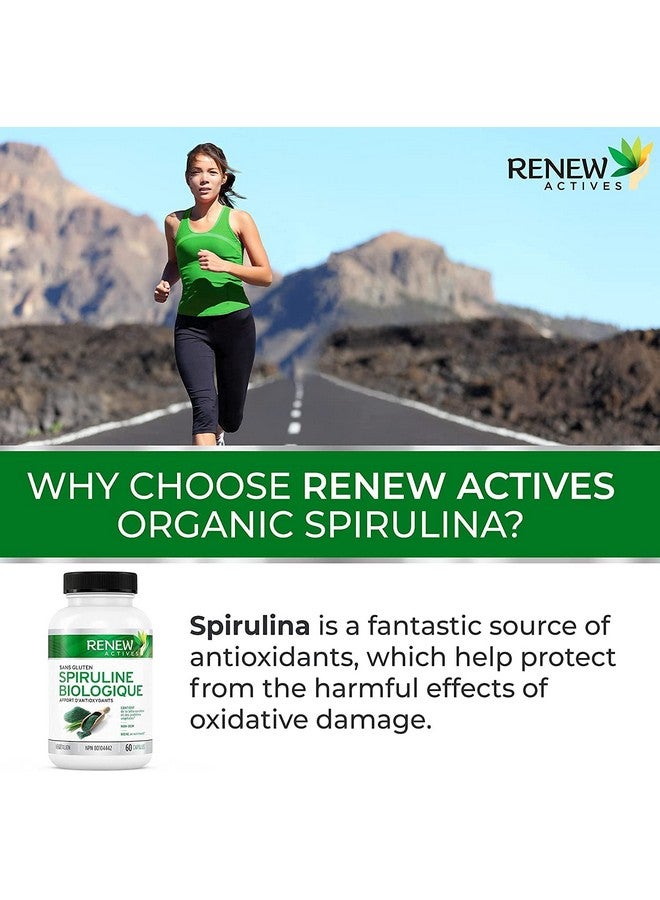 Renew Actives Maximum Strength Spirulina Tablets 1000Mg Per Serving Supports Immune System Heart Cells And Energy Rich In Antioxidants Vitamins Minerals. 60 Supplement Capsules - Image 3