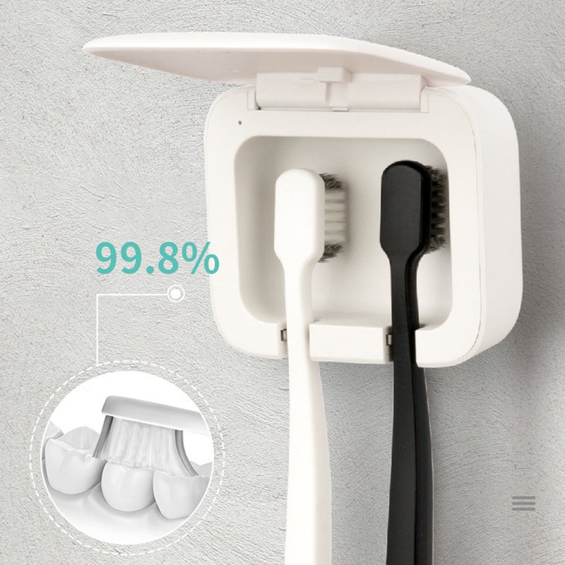 Toothbrush Sterilizer UV Light Punch-free Toothbrush Holder USB Charging Tooth Brush Sterilizer Box - Image 5