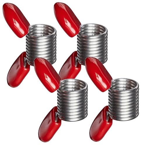 Soft Flex Bead Stoppers - Pack of Four with Red Handles - Bead Stopper for Jewelry Making - Image 1