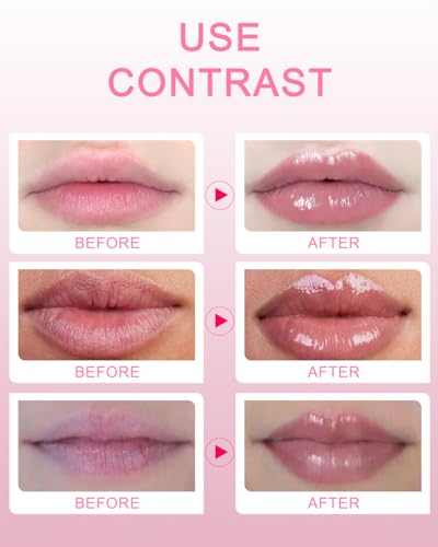 Bukamkom Collagen Pink Lip Mask 20 Pieces,Which can Provide Long-lasting Nourishment,Moisturization,Overnight Lip Mask Individually Wrapped Patch - Image 4