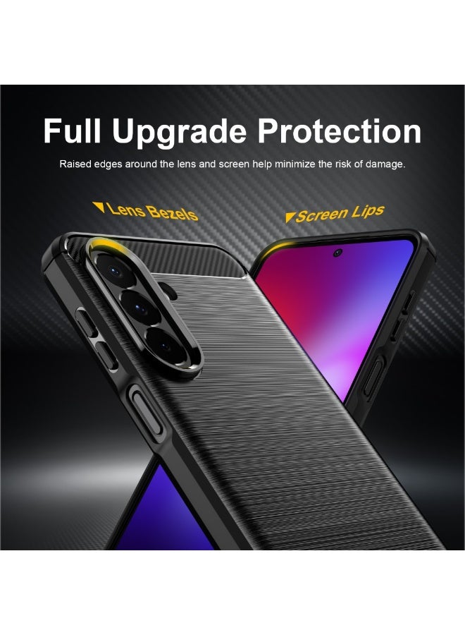 جراب Samsung Galaxy A27 – كفر حماية أرمور مقاوم للصدمات بتصميم ألياف كربون مع سطح مانع للانزلاق وTPU نحيف – حماية قوية - Image 3
