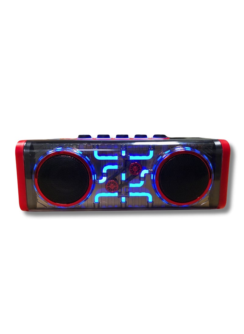 AIVN - Bluetooth Speaker with Disco Light: Portable Audio Speaker with USB/TF/AUX & Radiant LED Accents - Image 1