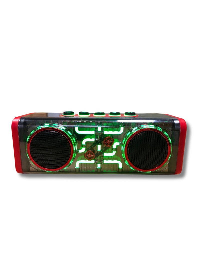 AIVN - Bluetooth Speaker with Disco Light: Portable Audio Speaker with USB/TF/AUX & Radiant LED Accents - Image 1