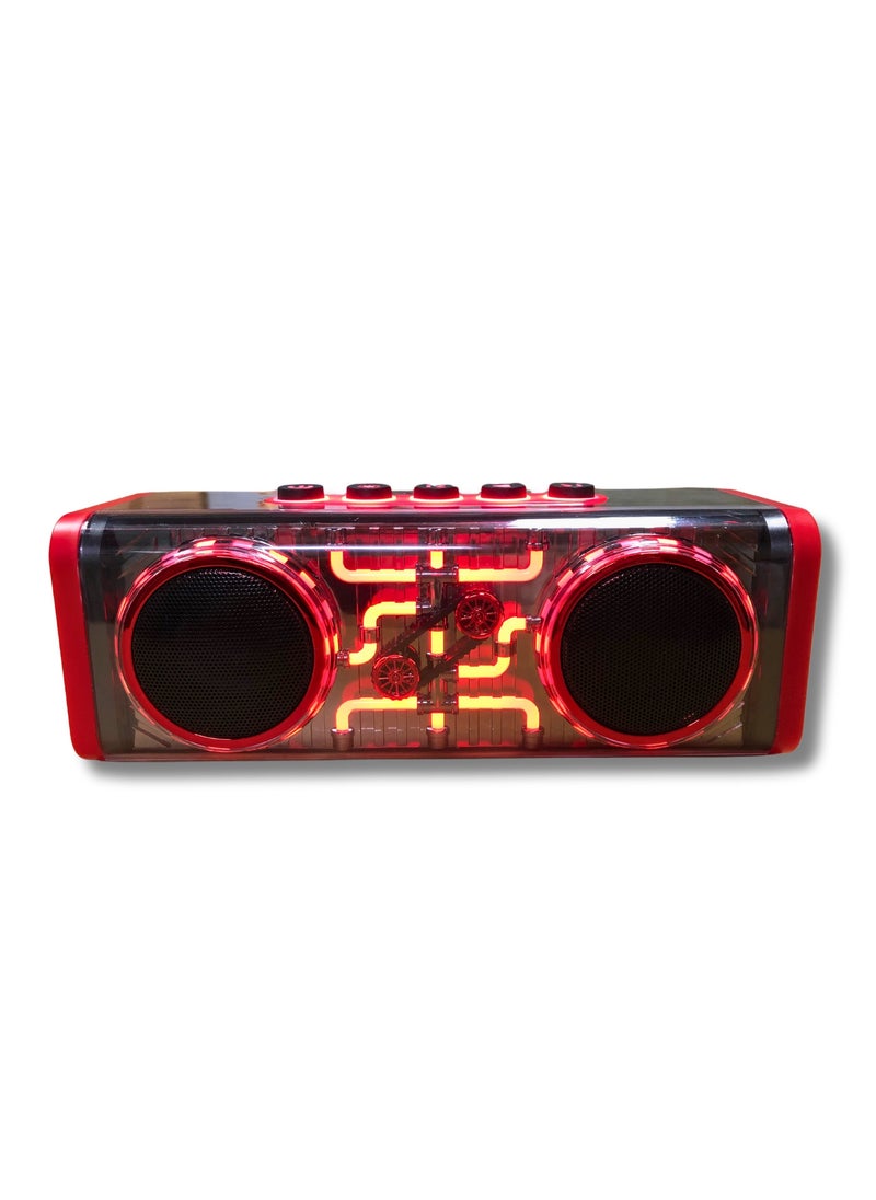 AIVN - Bluetooth Speaker with Disco Light: Portable Audio Speaker with USB/TF/AUX & Radiant LED Accents - Image 1