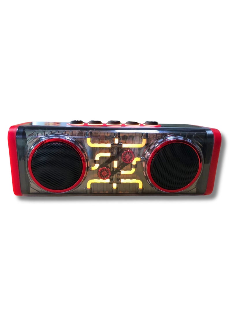 AIVN - Bluetooth Speaker with Disco Light: Portable Audio Speaker with USB/TF/AUX & Radiant LED Accents - Image 1