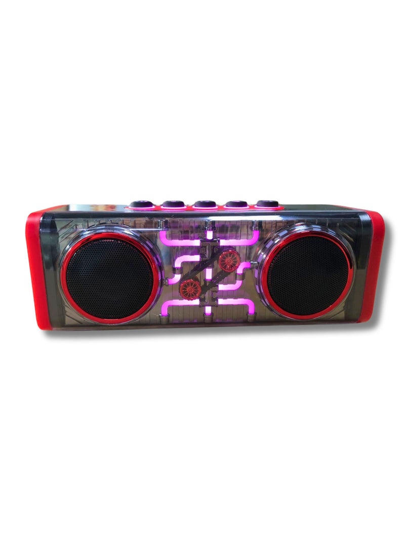 AIVN - Bluetooth Speaker with Disco Light: Portable Audio Speaker with USB/TF/AUX & Radiant LED Accents - Image 1