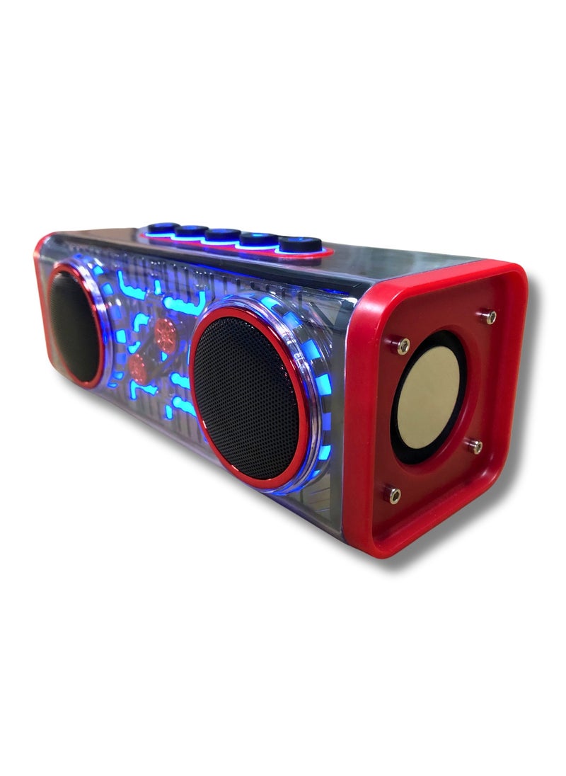 AIVN - Bluetooth Speaker with Disco Light: Portable Audio Speaker with USB/TF/AUX & Radiant LED Accents - Image 1