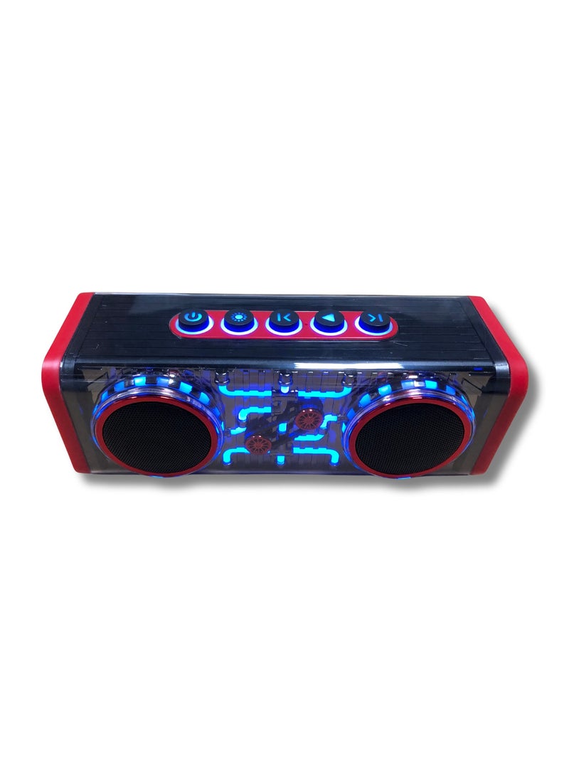 AIVN - Bluetooth Speaker with Disco Light: Portable Audio Speaker with USB/TF/AUX & Radiant LED Accents - Image 1