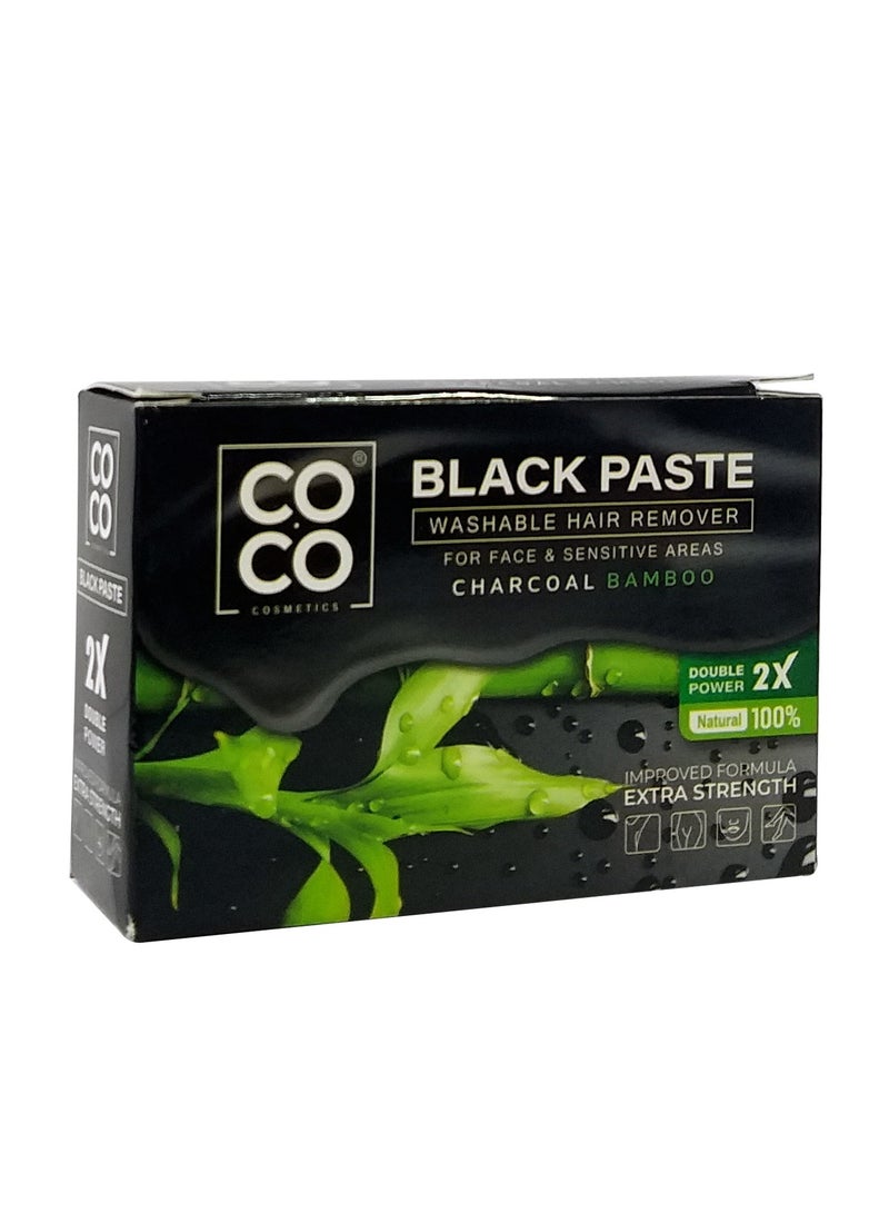 Coco White Paste Washable Hair Remover Charcoal Bamboo - 100g - Image 4