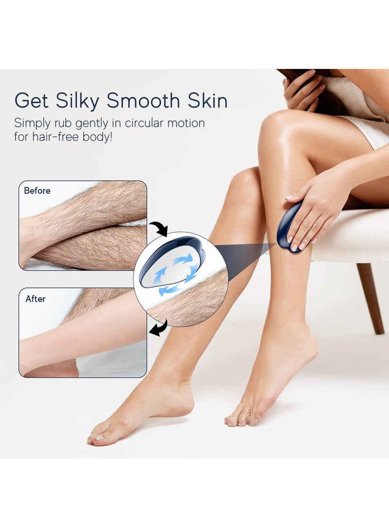 joyzzz Upgraded 3rd-Generation Crystal Hair Eraser, Crystal Hair Remover for Women, Exfoliation Smooth Silky Skin, Magic Removal Hair Painless for Arms Legs Back  - Image 4