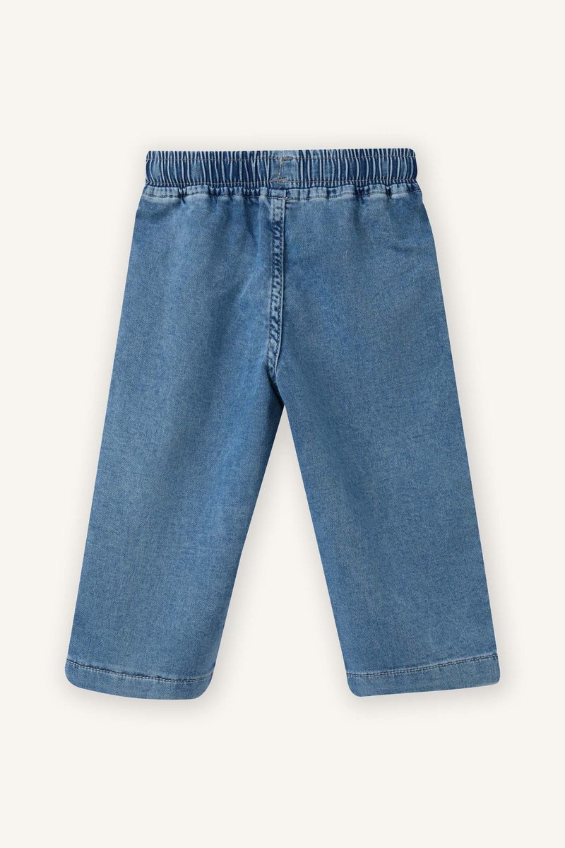 DeFacto Blue BabyBoy Baby Boy Elastic Waist Jeans Casual - Image 3