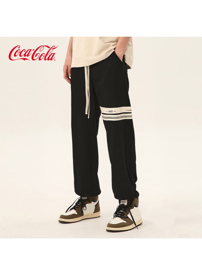 Coca-cola Men's Summer American Trend Sports Pants Black L - Image 3