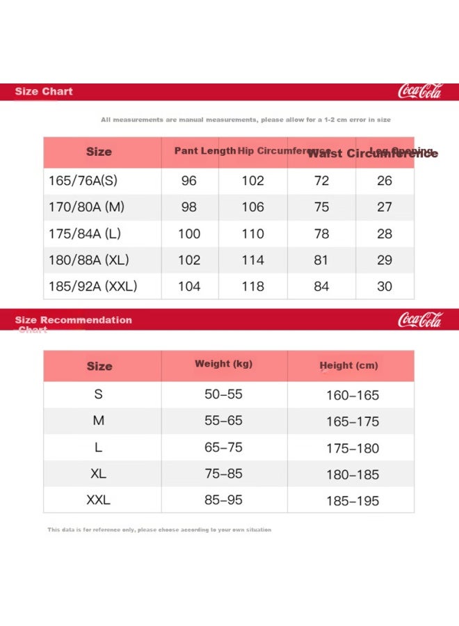 Coca-cola Men's Summer American Trend Sports Pants Black L - Image 5
