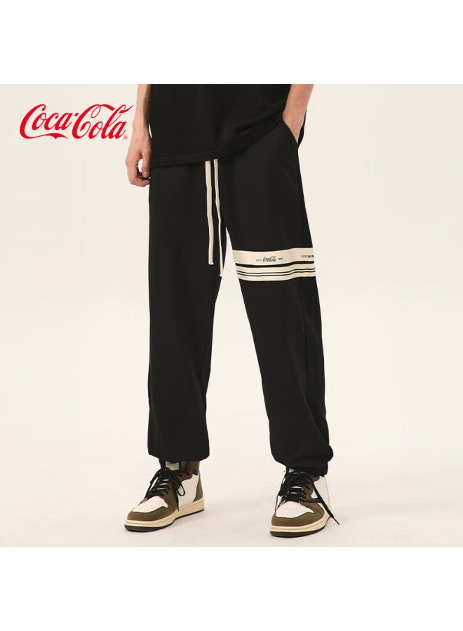 Coca-cola Men's Summer American Trend Sports Pants Black L - Image 2