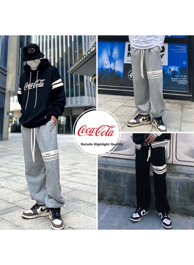 Coca-cola Men's Summer American Trend Sports Pants Black L - Image 4