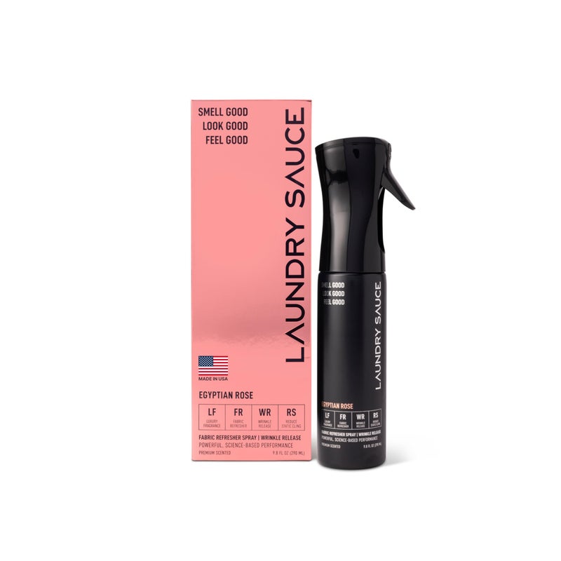 Laundry Sauce Fabric Refresher Spray Egyptian Rose, Odor-Fighting Fabric Refresher, Fragrance and Laundry Scent, 9.8 fl oz - Image 1