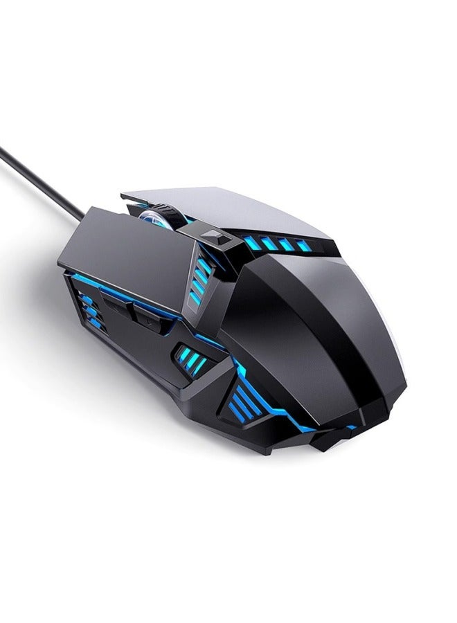 Mouse Wired Mute USB Game Cf Special Mechanical Electric Competition Lol Notebook Internet Cafe Desktop Computer Office-Color:6-button Flagship Version  With Side Buttons  - Image 5