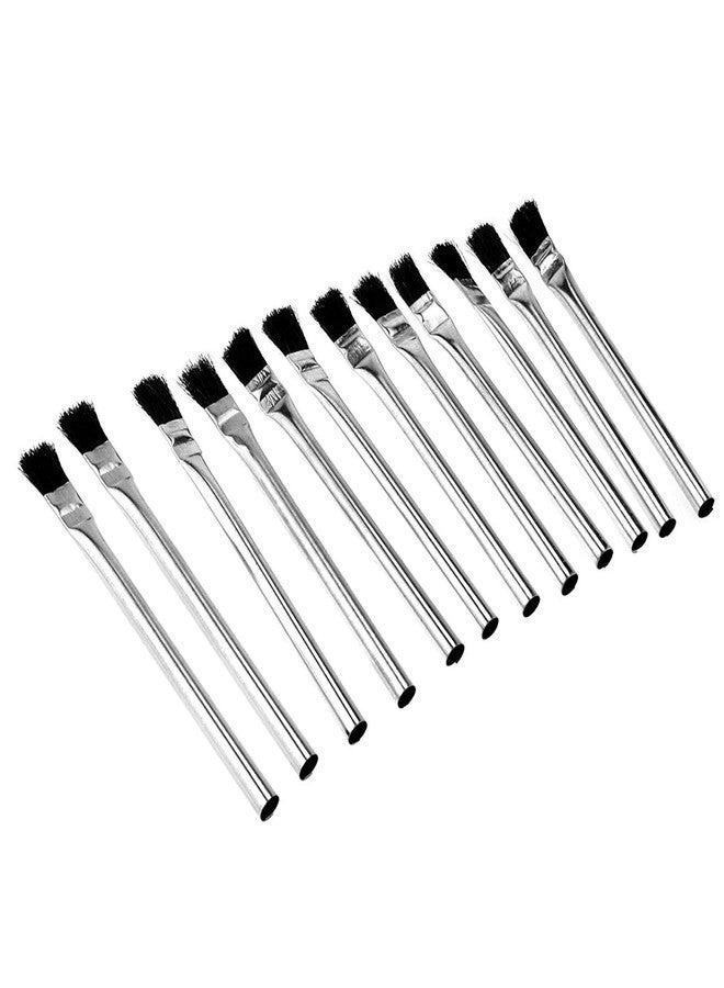 Universal Tool Acid Brush Set 6 Inch Metal Handle Apply Glues Hard Bristle 12pc - Image 1