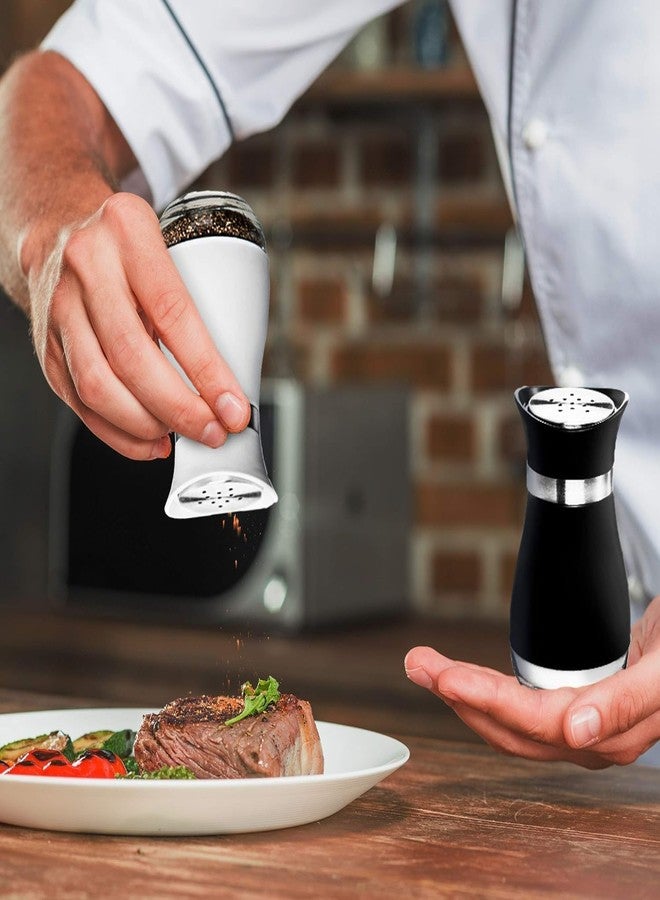 TTRCB Salt & Pepper Shakers Set | Salt & Pepper Dispenser | Moisture-Proof Seasoning Shakers Set | Perfect Pour Holes for Kitchen Dining Table Restaurant (Pack of 1) - Image 3