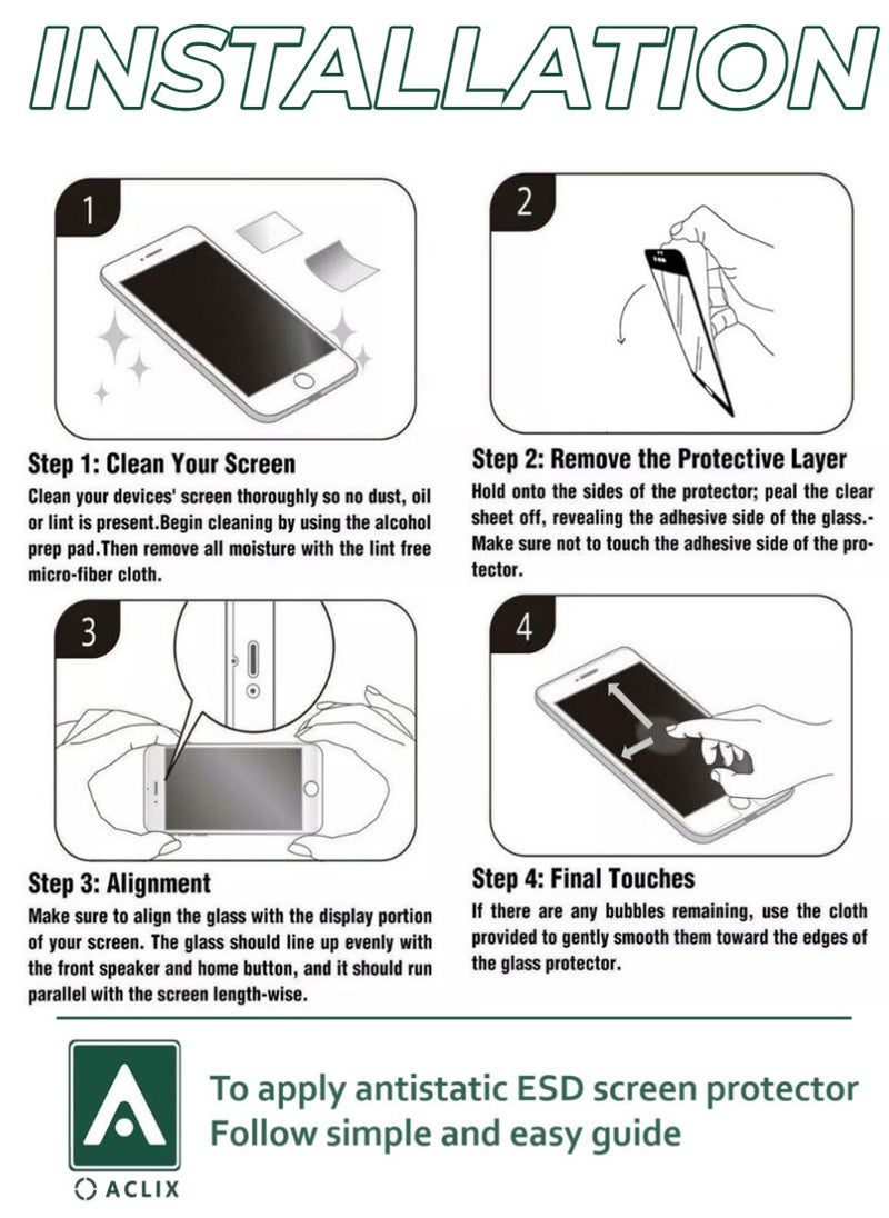 Antistatic ESD Dustproof Premium Quality High Definition Tempered Glass Screen Protector Designed For Oppo A52