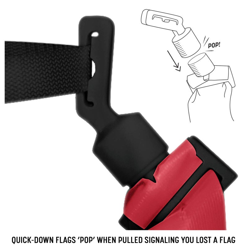 CHAMPRO Quick-Down "Pop" Football Flag Belt - Image 2