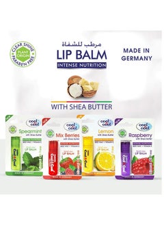 Cool & Cool Intense Nutrition Bees Wax + Vitamin E Lip Balm - Mix Berries with Shea Butter 4.6g  - Image 4