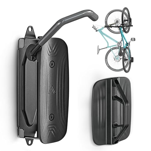 monTEK Swivel Bike Wall Mount – Garage Bike Hanger & Space-Saving Vertical Bike Rack for Garage & Apartment, Sturdy Bike Storage Hook Holds up to 66 lbs, Easy Installation & Scratch-Proof Design - Image 1