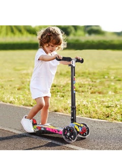 Children's Scooter from 3 to 12 Years - Load up to 50 kg - with Height-Adjustable Anodised Handlebar and Flashing LED Wheels, Multi-Coloured - pzsku/Z043F00660625043D31F5Z/45/_/1739556099/e0e14f93-1701-4a44-a777-f62e40f911d4